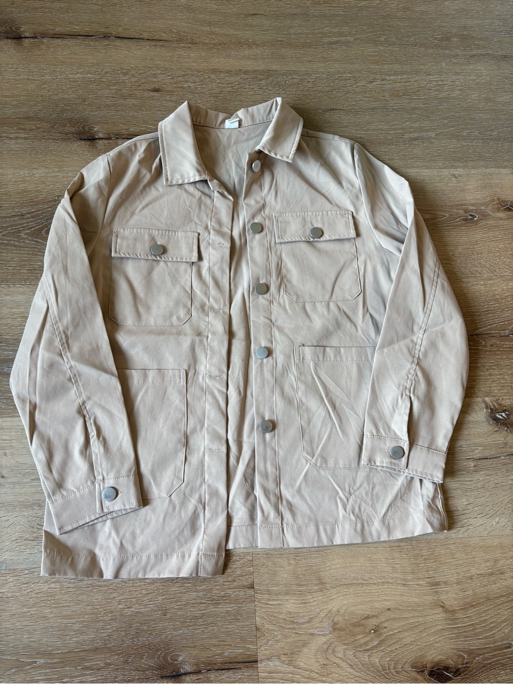 Kids Cream Utility Jacket